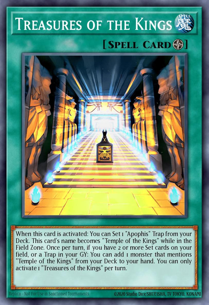 Treasures of the Kings Maze of the Master card