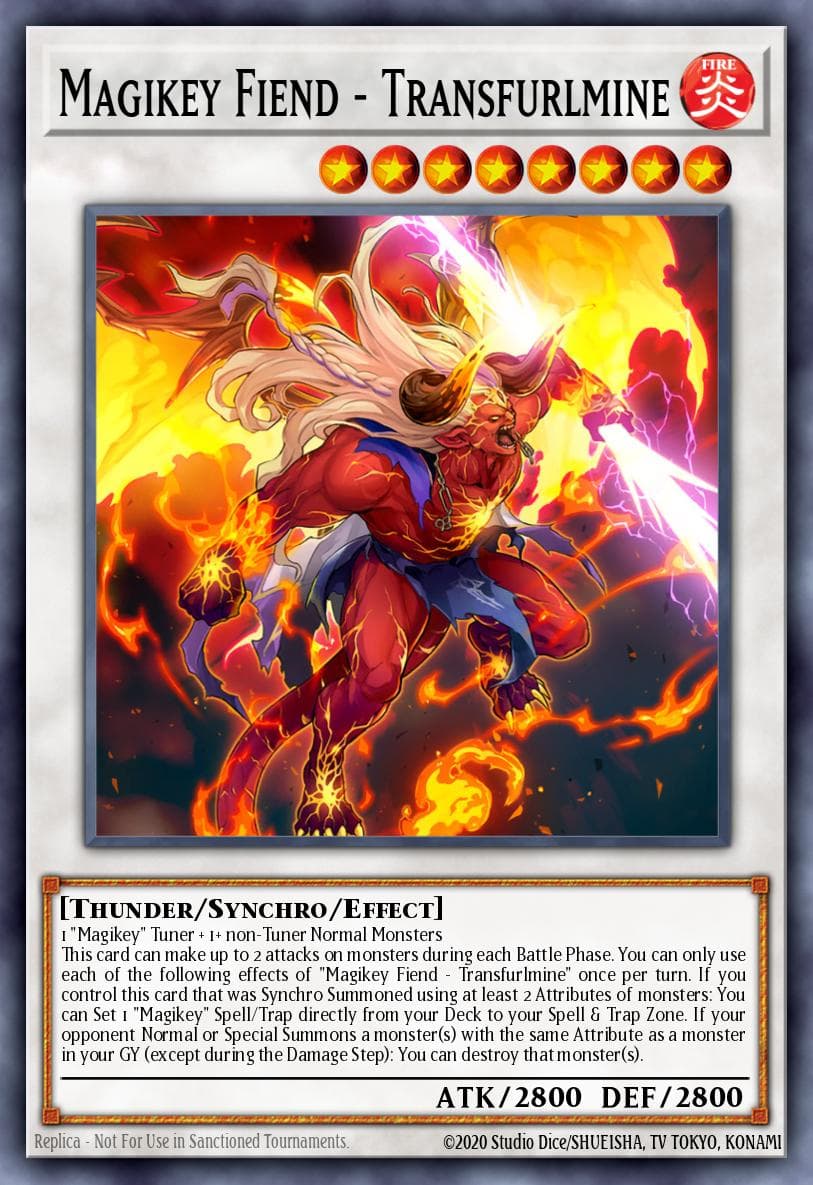 Magikey Fiend - Transfurlmine Burst of Destiny card