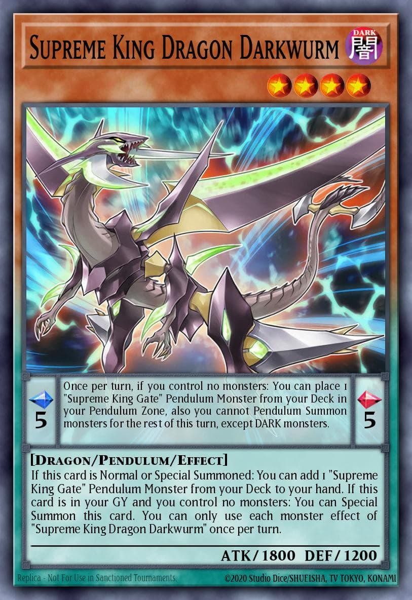Supreme King Dragon Darkwurm Maximum Crisis: Special Edition card
