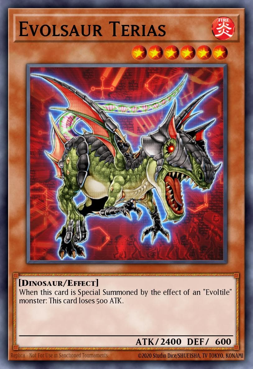 Evolsaur Terias Order of Chaos: Special Edition card