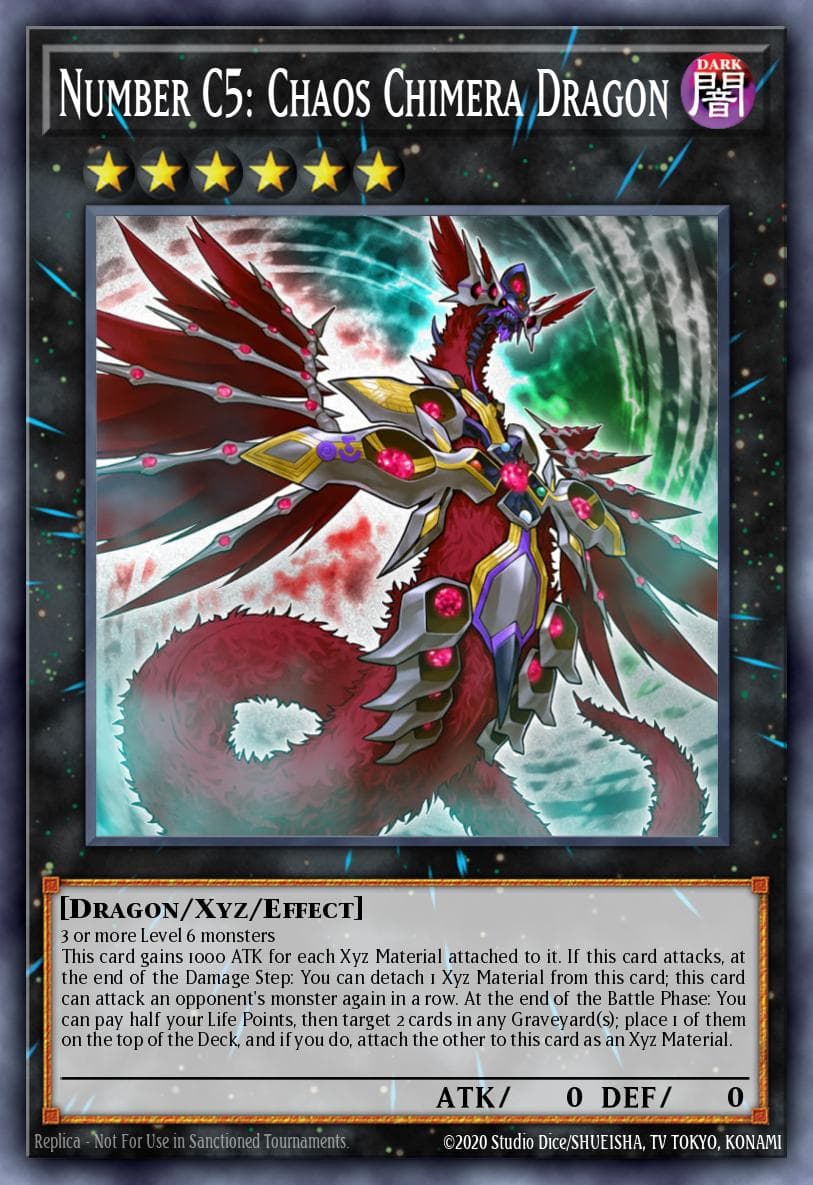 Number C5: Chaos Chimera Dragon Dragons of Legend: The Complete Series card
