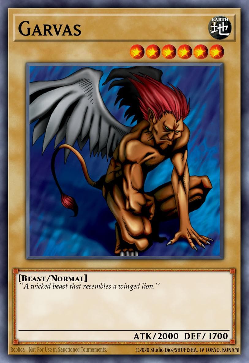 Garvas 遊戲王 card