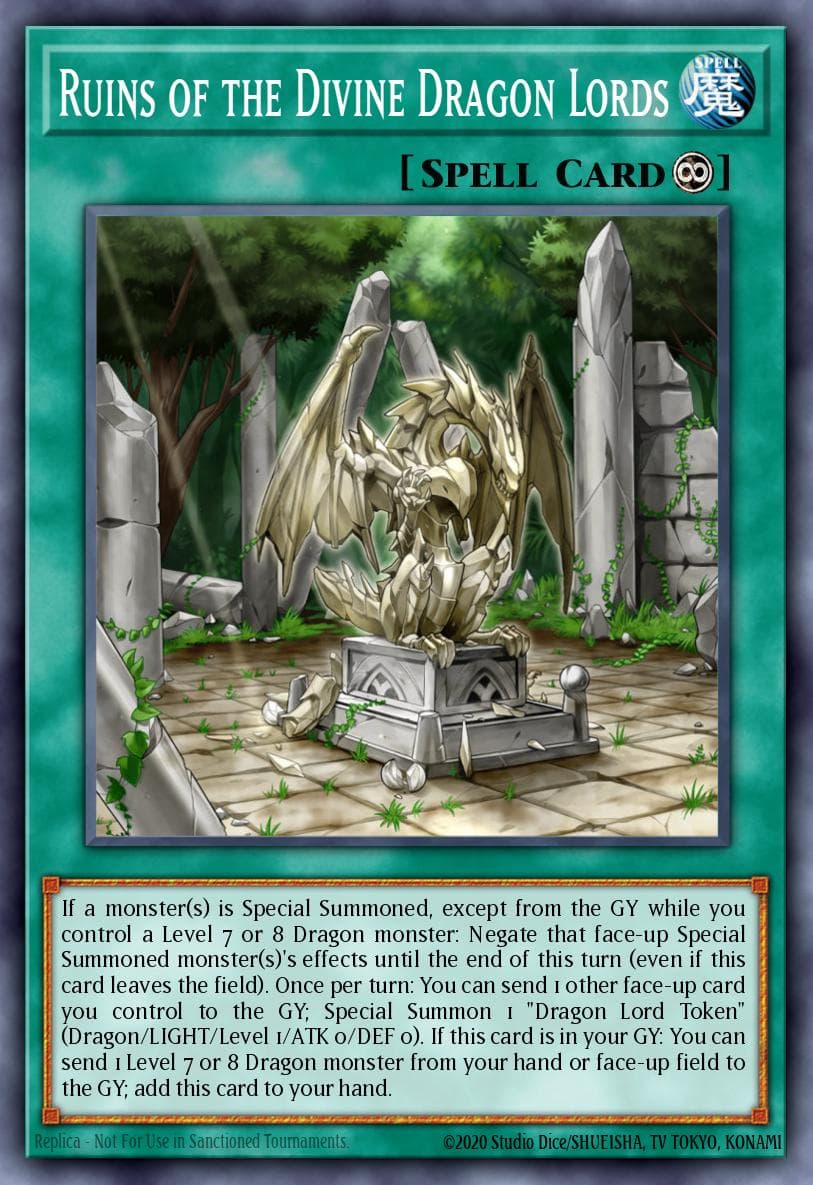 Ruins of the Divine Dragon Lords Rise of the True Dragons Structure Deck card