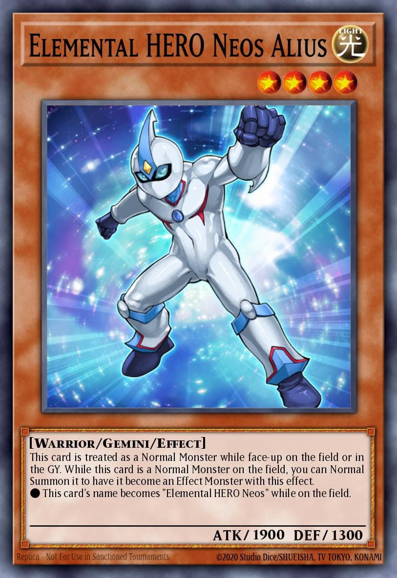 Elemental HERO Neos Alius HERO Strike Structure Deck card