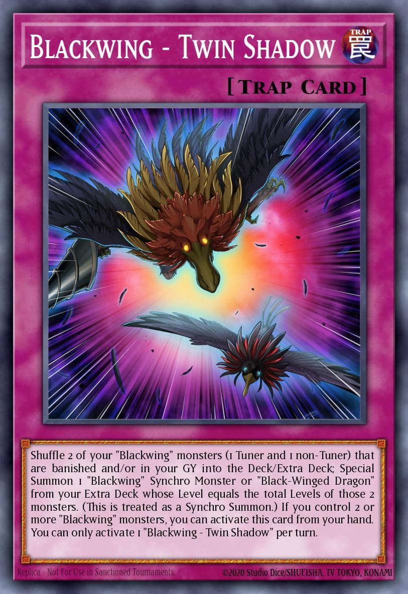 Blackwing - Twin Shadow Legendary 5D's Decks card