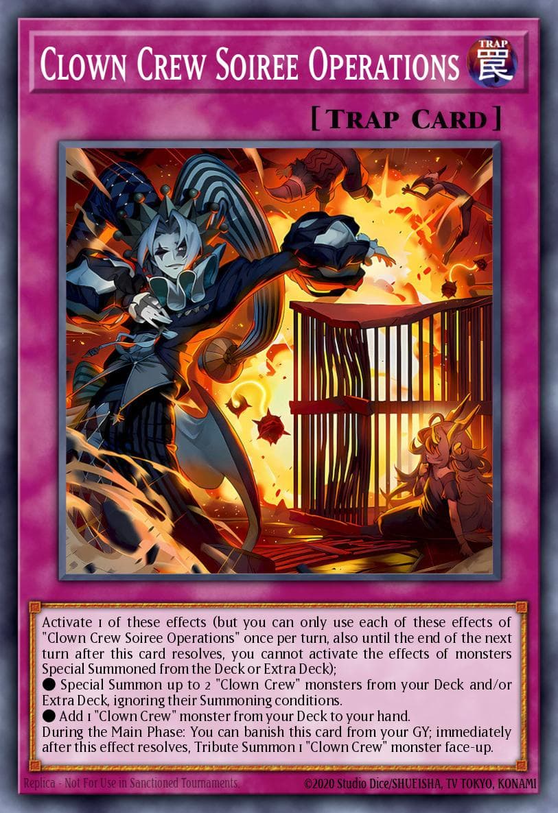 Clown Crew Soiree Operations Blazing Dominion card