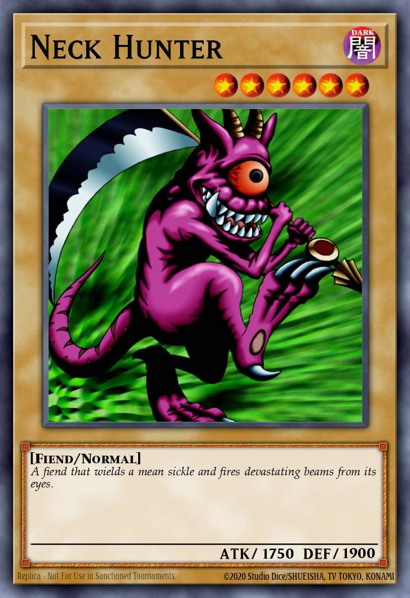 Neck Hunter 遊戲王 card