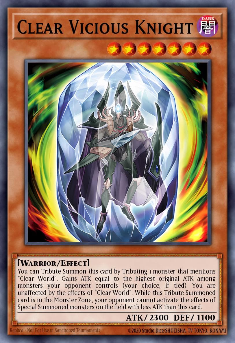 Clear Vicious Knight Maze of the Master card
