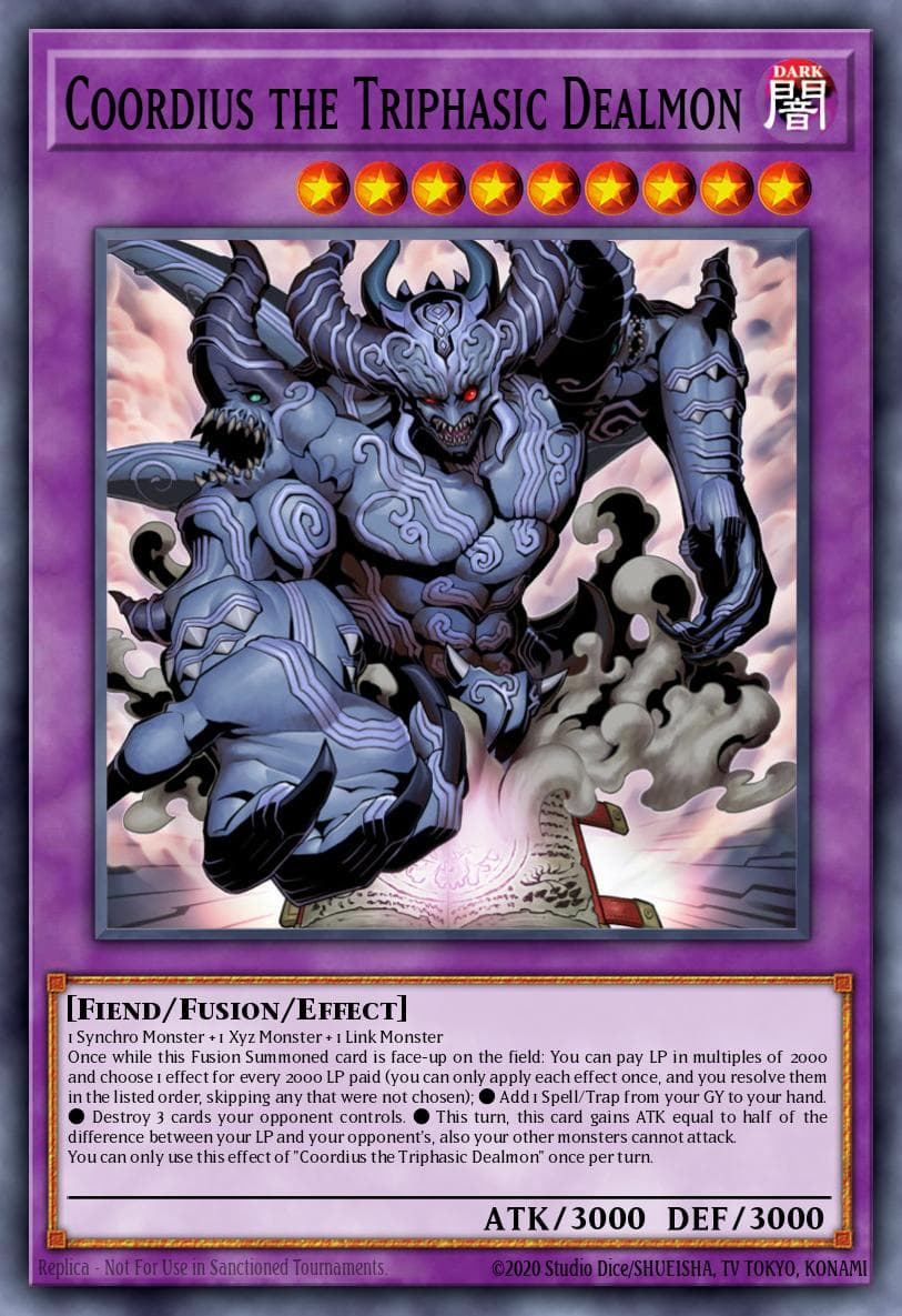 Coordius the Triphasic Dealmon 2022 Tin of the Pharaoh's Gods card