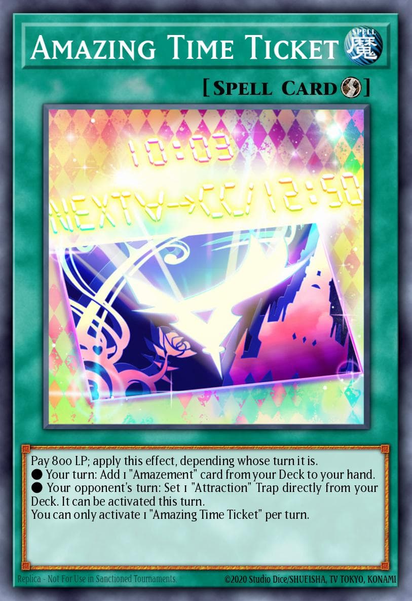 Amazing Time Ticket Lightning Overdrive Premiere! promotional card card