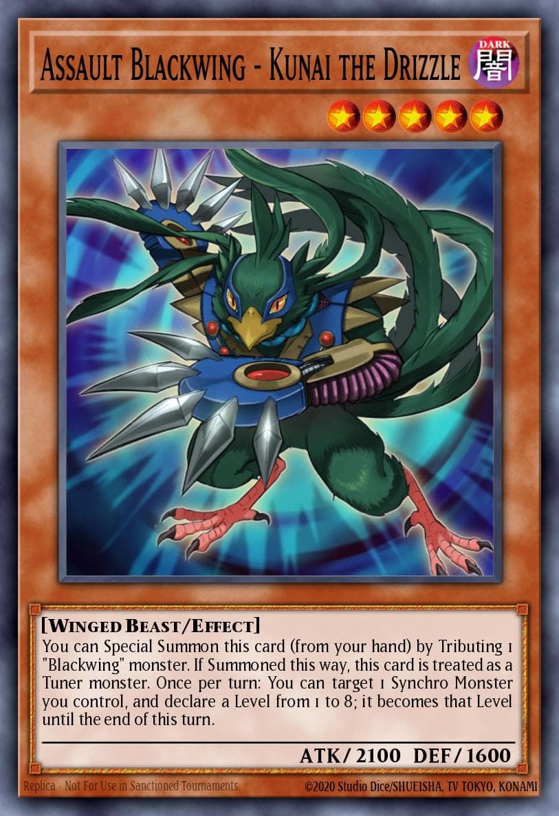 Assault Blackwing - Kunai the Drizzle Dimension of Chaos: Special Edition card