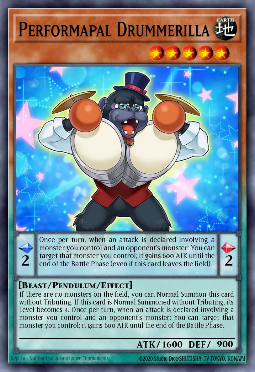 Performapal Drummerilla Clash of Rebellions: Special Edition card