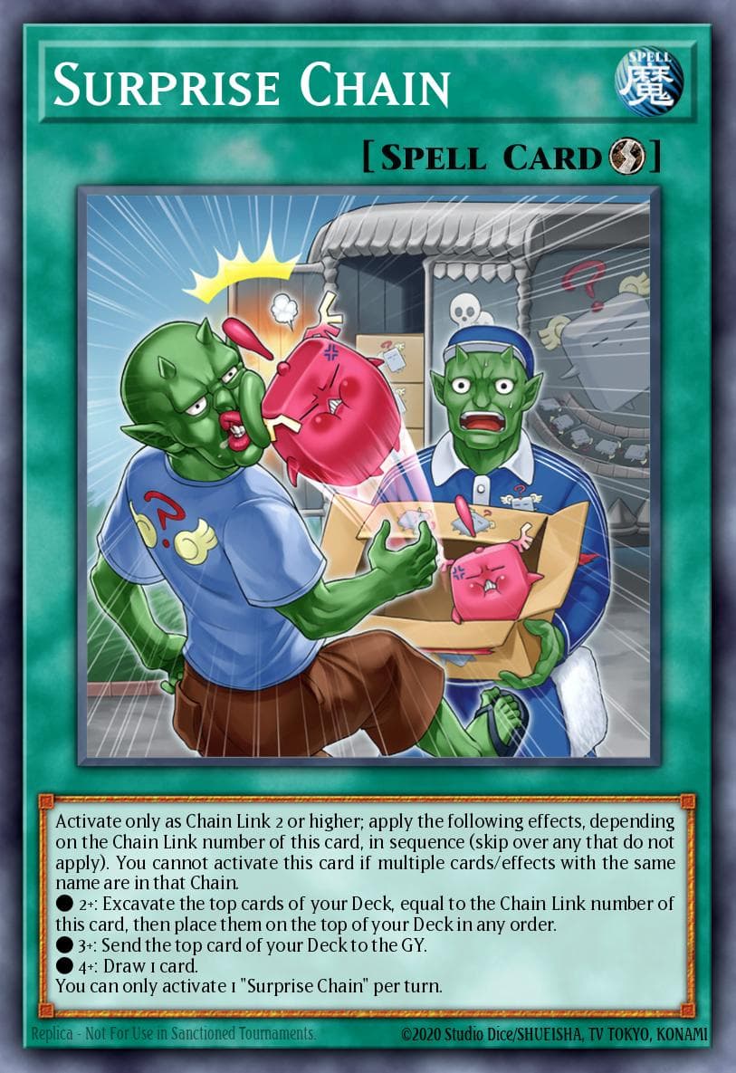 Surprise Chain Dimension Force card