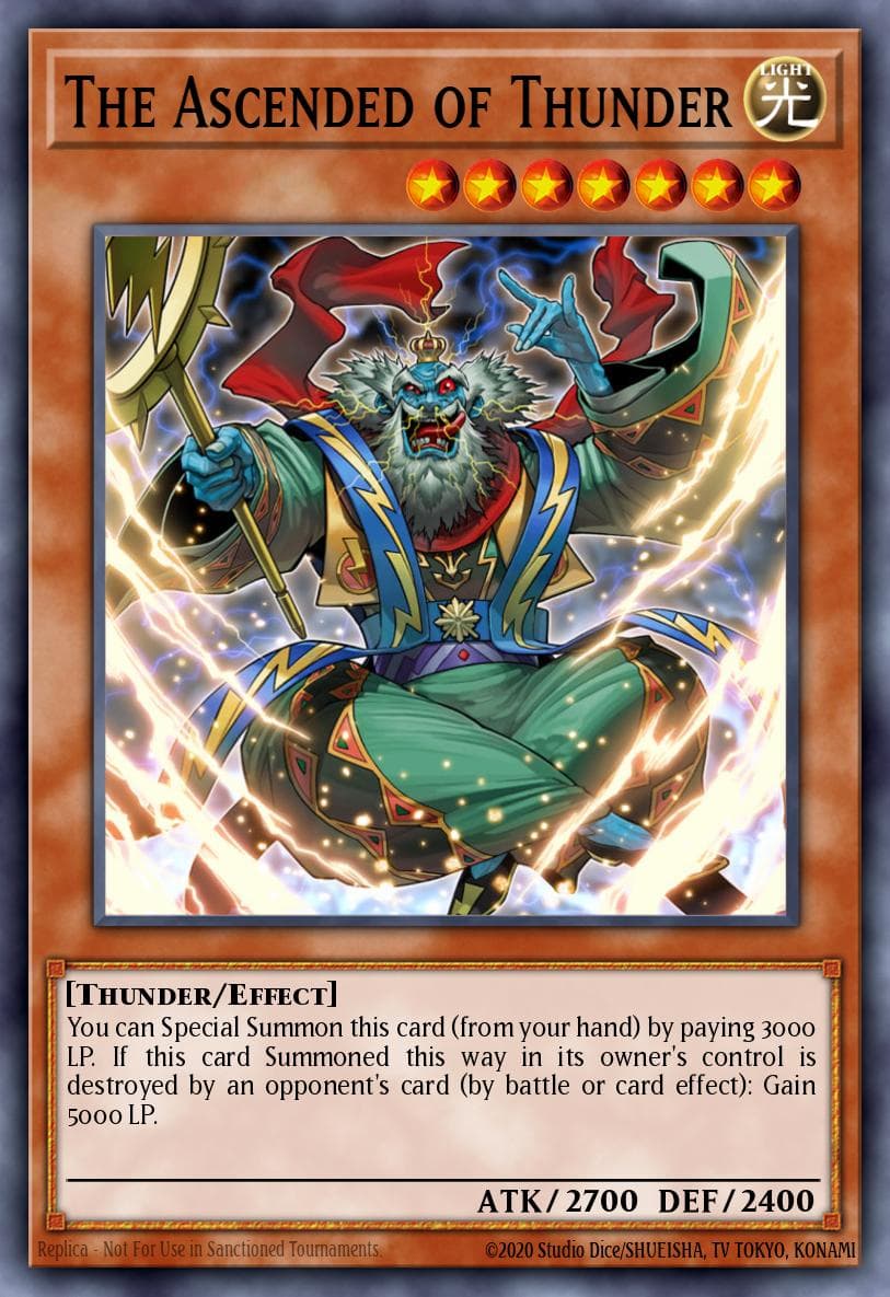 The Ascended of Thunder Code of the Duelist Special Edition card