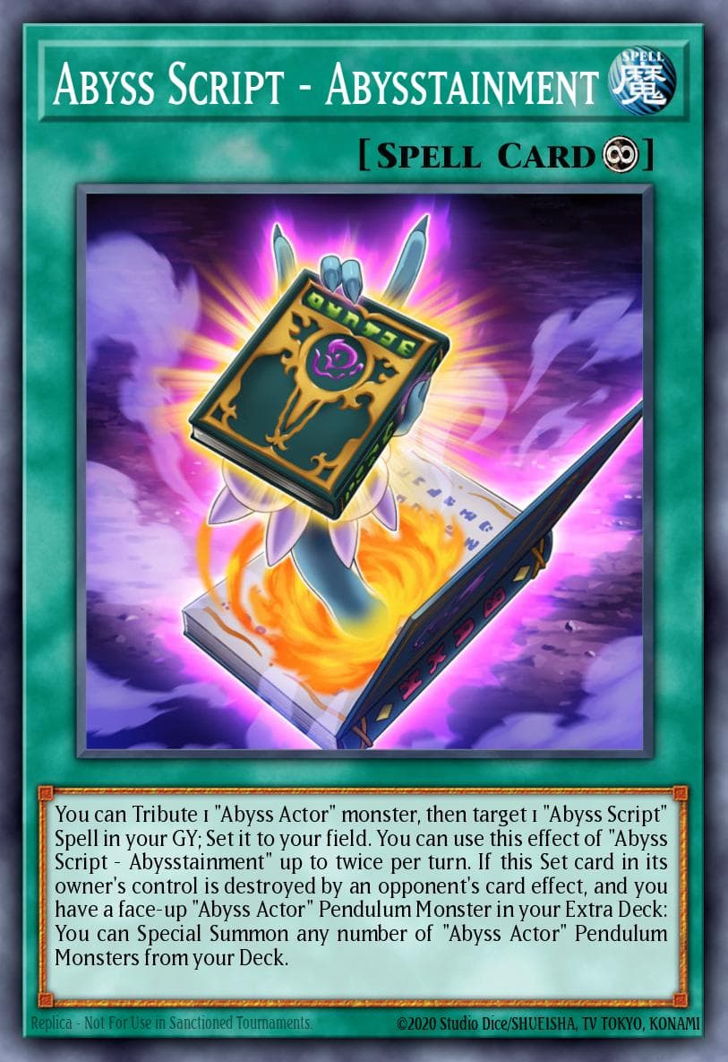Abyss Script - Abysstainment Battles of Legend: Light's Revenge card