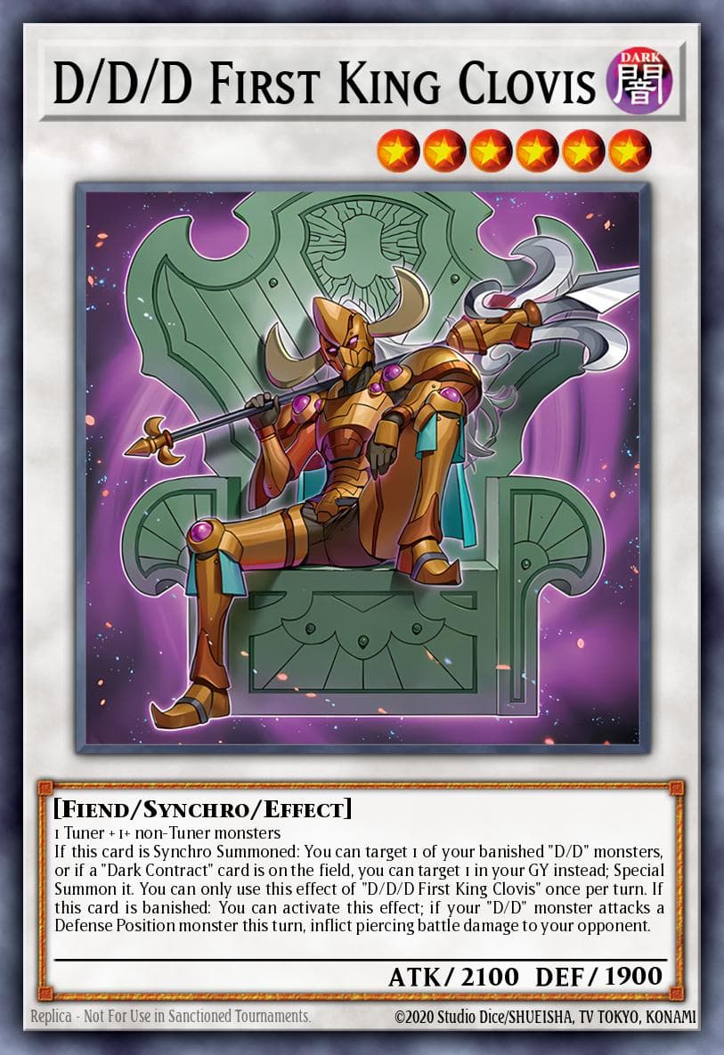 D/D/D First King Clovis Doom of Dimensions card