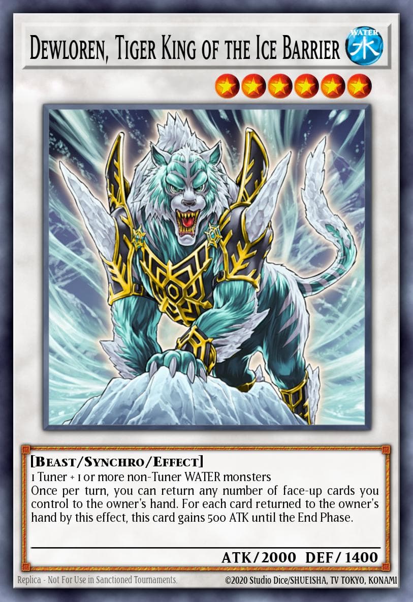 Dewloren, Tiger King of the Ice Barrier Structure Deck: Freezing Chains card
