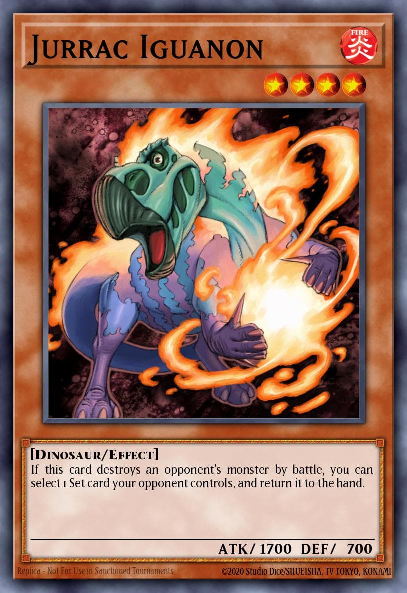 Jurrac Iguanon Speed Duel GX: Midterm Paradox card