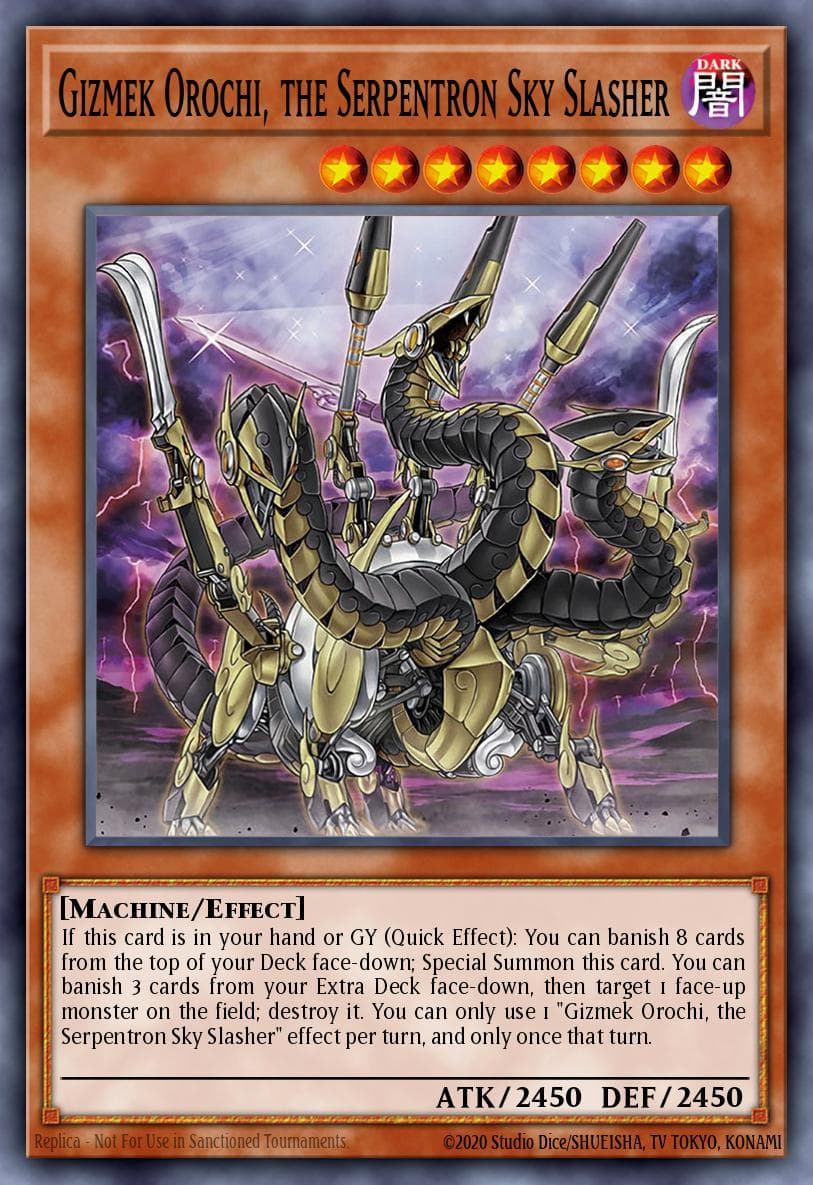Gizmek Orochi, the Serpentron Sky Slasher Amazing Defenders card