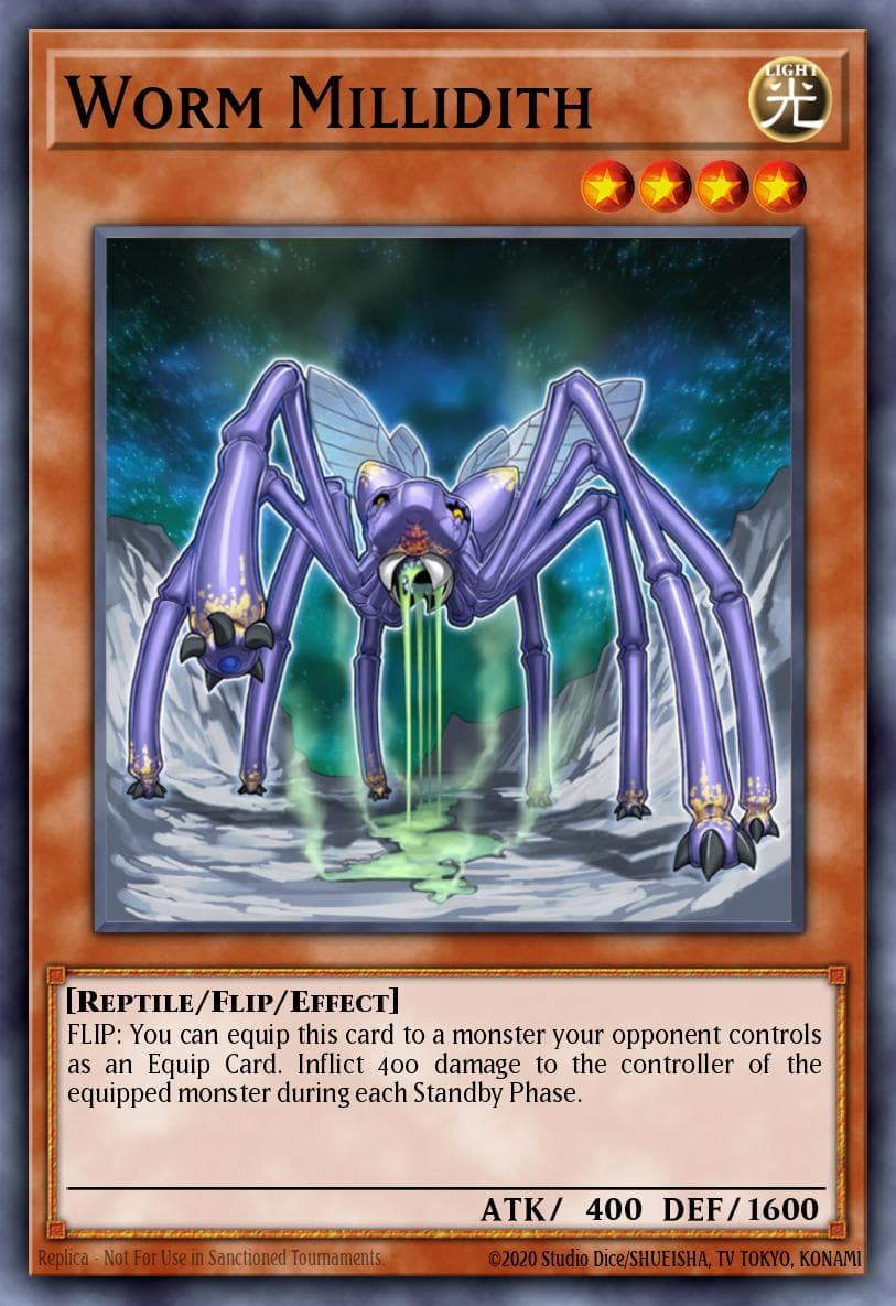Worm Millidith 遊戲王 card