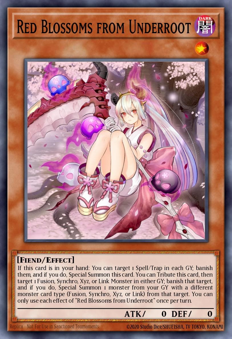 Red Blossoms from Underroot Duel Devastator card