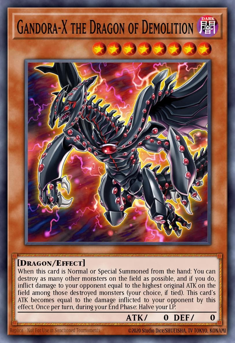 Gandora-X the Dragon of Demolition Yu-Gi-Oh! The Dark Side of Dimensions Movie Pack: Gold Edition card
