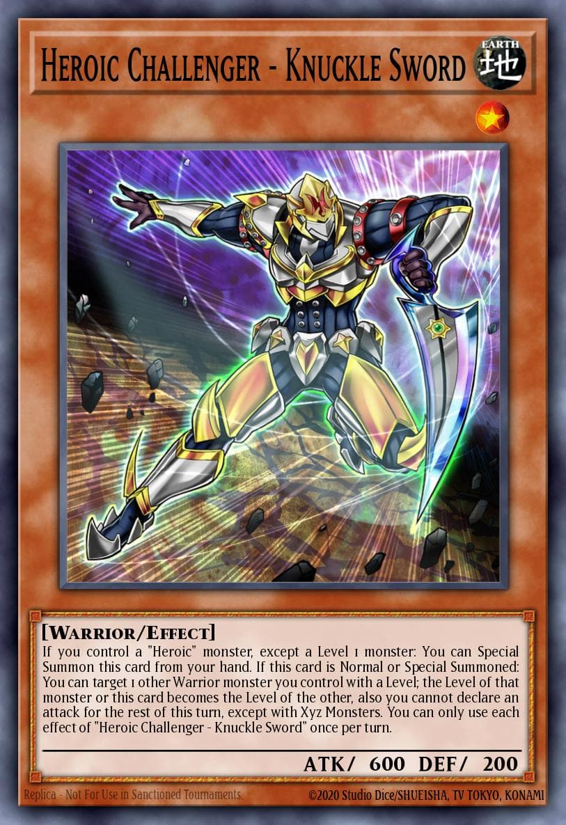 Heroic Challenger - Knuckle Sword Dimension Force card