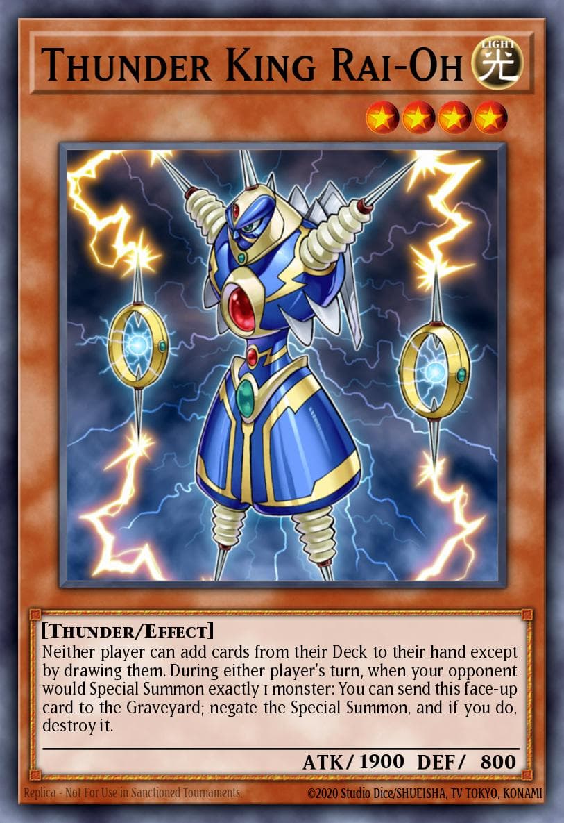 Thunder King Rai-Oh Premium Gold card