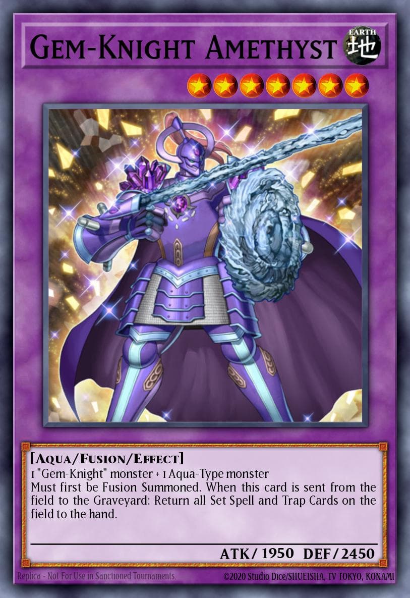 Gem-Knight Amethyst Hidden Arsenal 6: Omega Xyz card