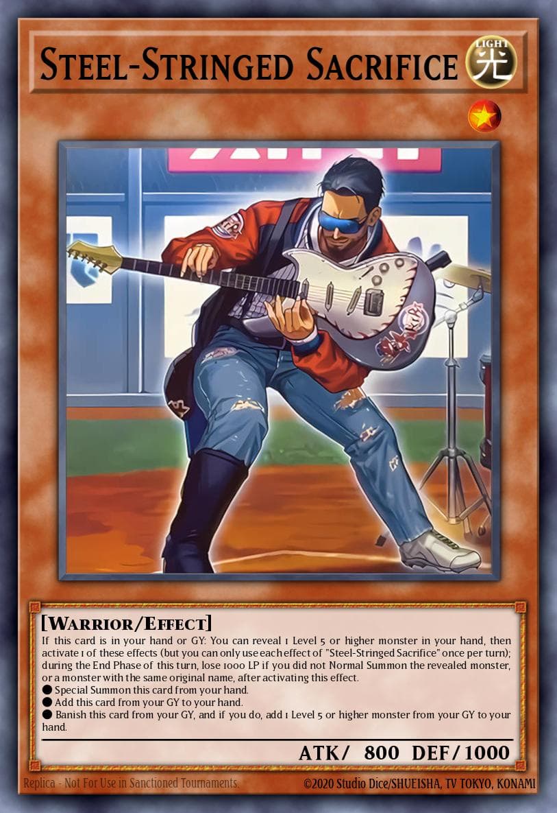 Steel-Stringed Sacrifice 遊戲王 card