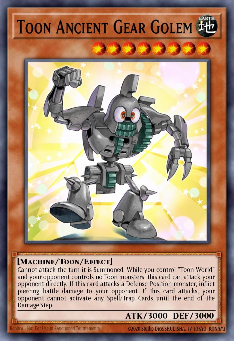 Toon Ancient Gear Golem Dragons of Legend: The Complete Series card