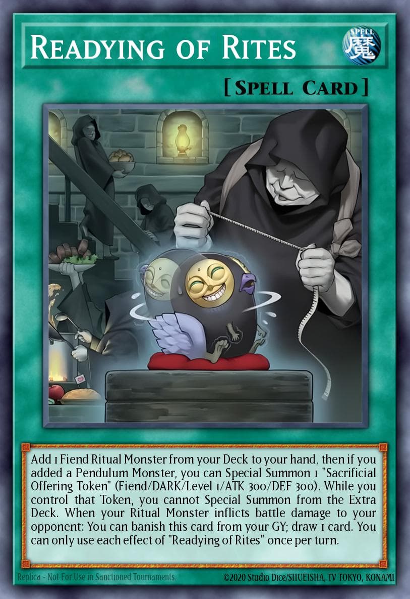 Readying of Rites 遊戲王 card