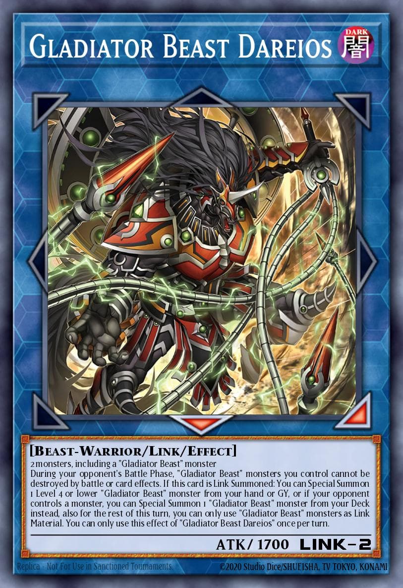 Gladiator Beast Dareios Supreme Darkness card