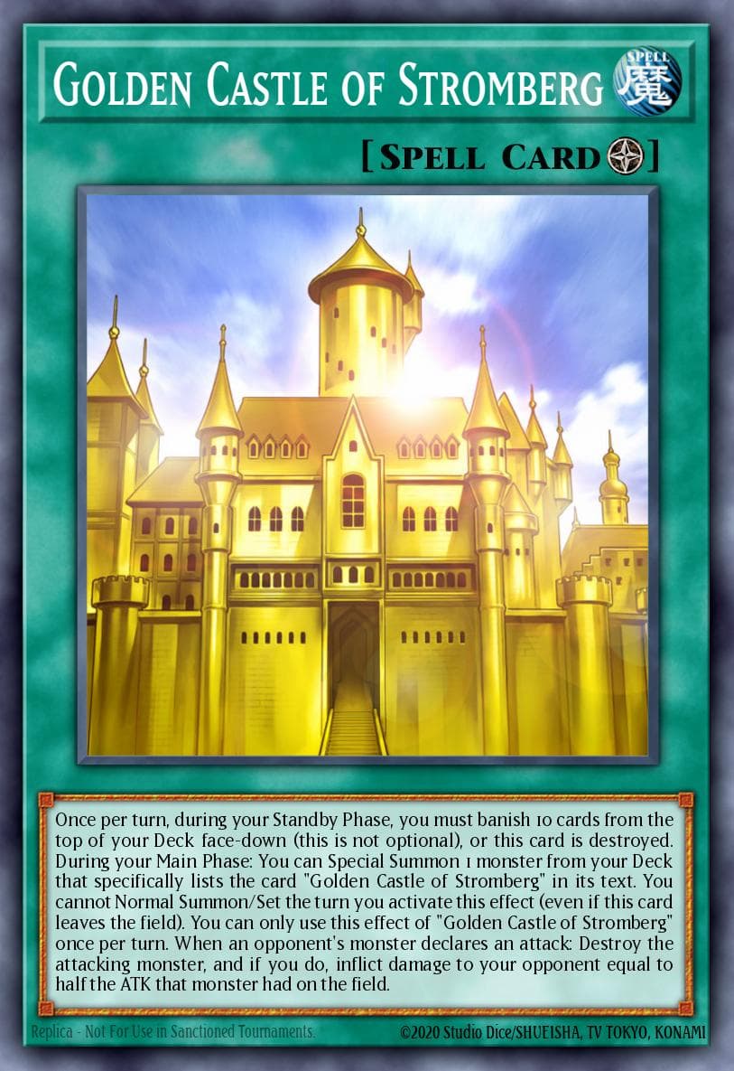 Golden Castle of Stromberg Duel Overload card