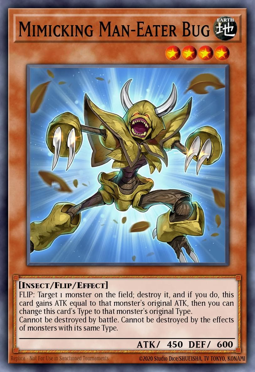 Mimicking Man-Eater Bug Burst of Destiny card