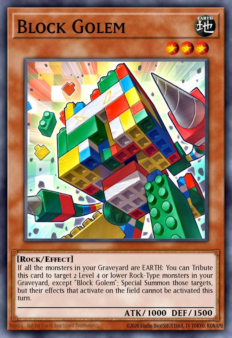 Block Golem Speed Duel: Battle City Box card