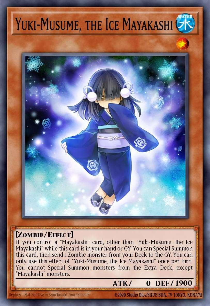 Yuki-Musume, the Ice Mayakashi Dark Neostorm Special Edition card