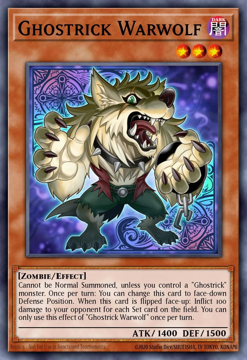 Ghostrick Warwolf 遊戲王 card