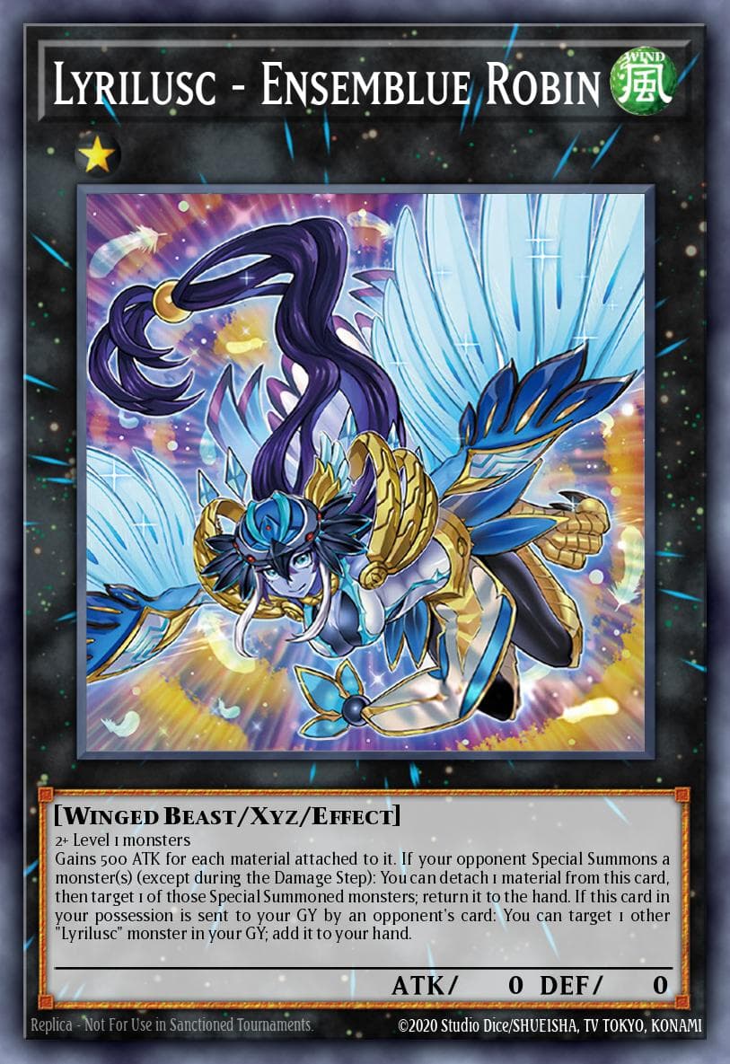 Lyrilusc - Ensemblue Robin Legendary Duelists: Synchro Storm card
