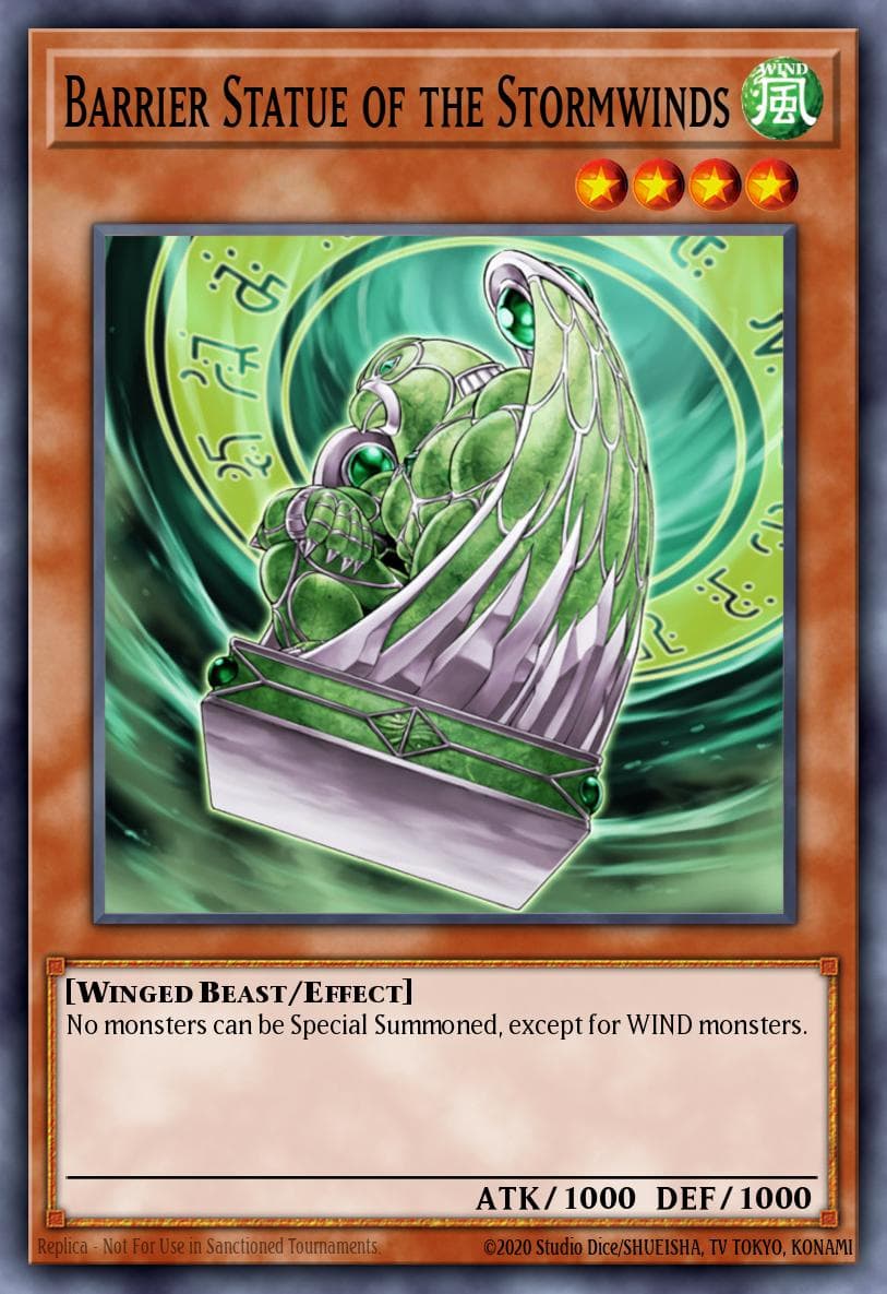 Barrier Statue of the Stormwinds Cyberdark Impact card