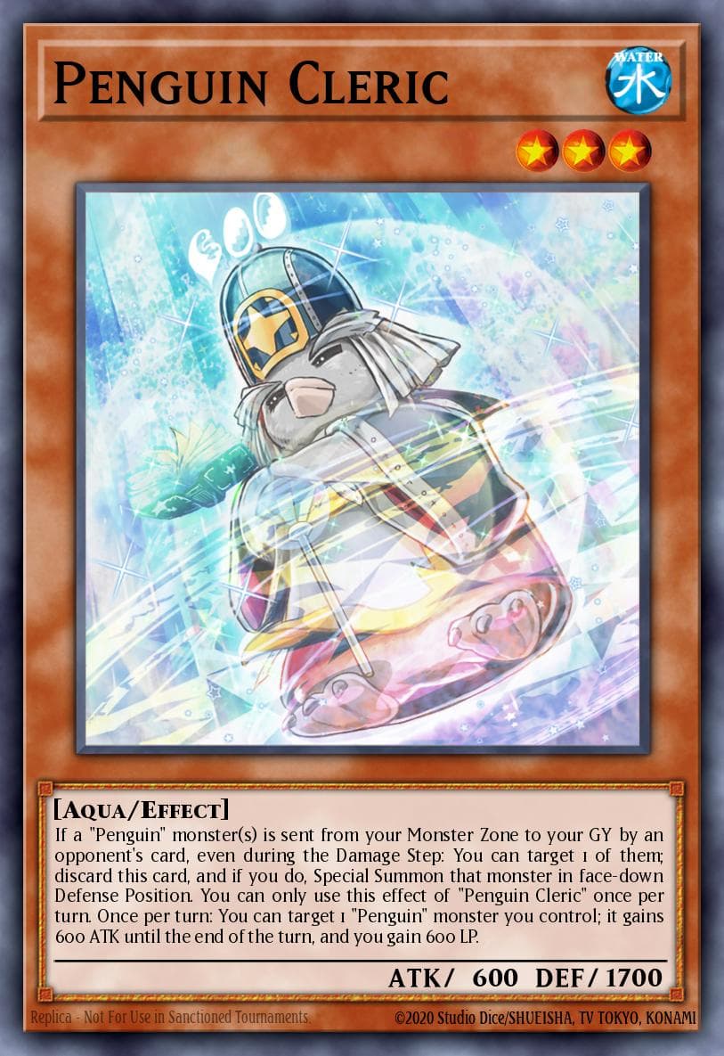 Penguin Cleric Burst of Destiny card