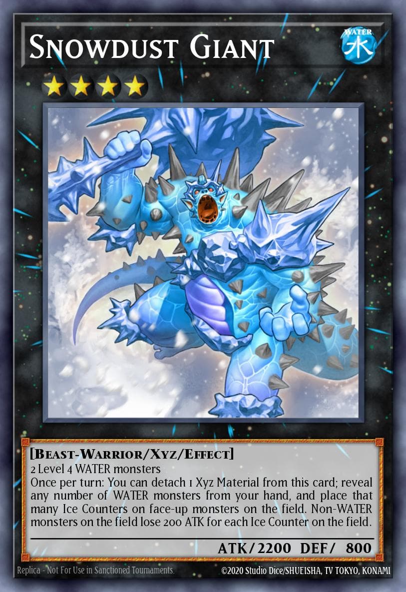 Snowdust Giant Abyss Rising: Special Edition card
