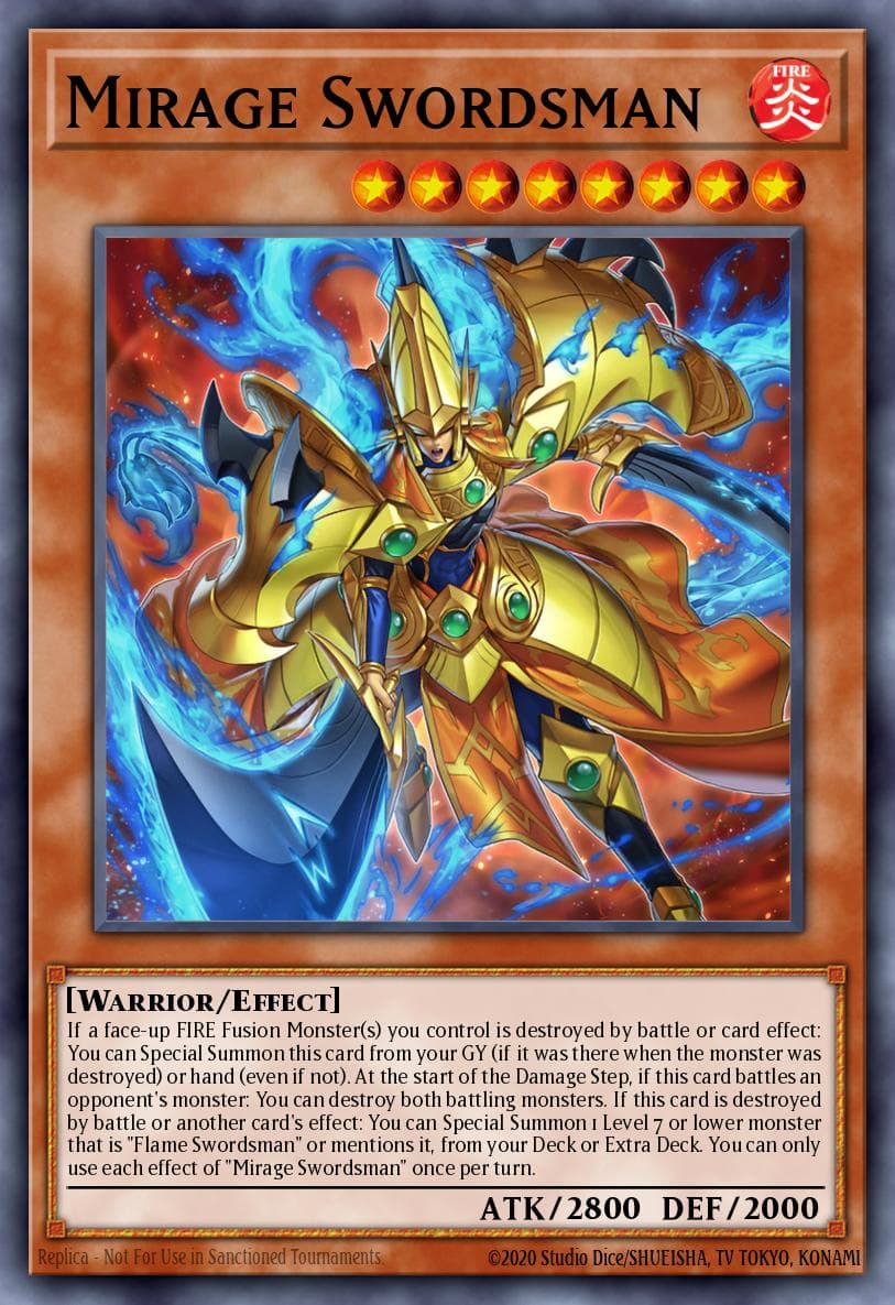 Mirage Swordsman Maze of Millennia card