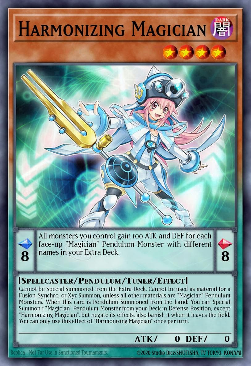 Harmonizing Magician Legendary Duelists: Magical Hero card