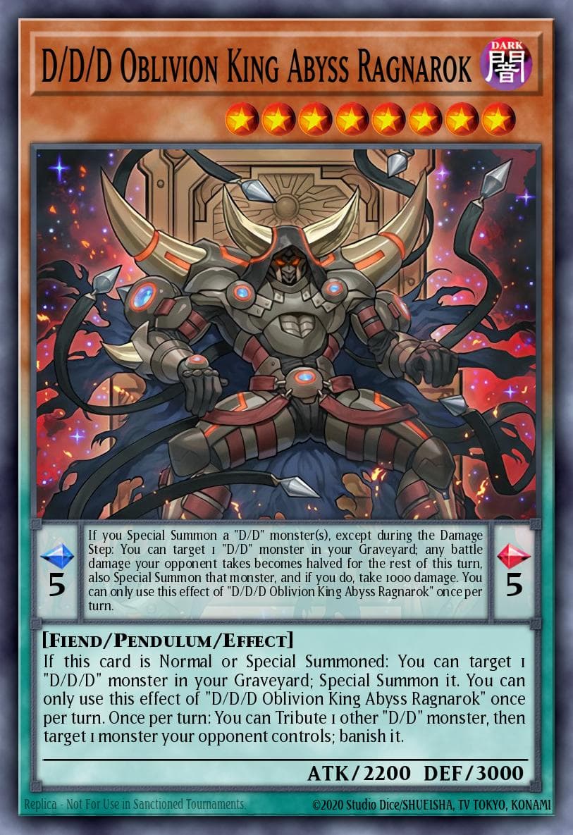 D/D/D Oblivion King Abyss Ragnarok Dimension of Chaos: Special Edition card