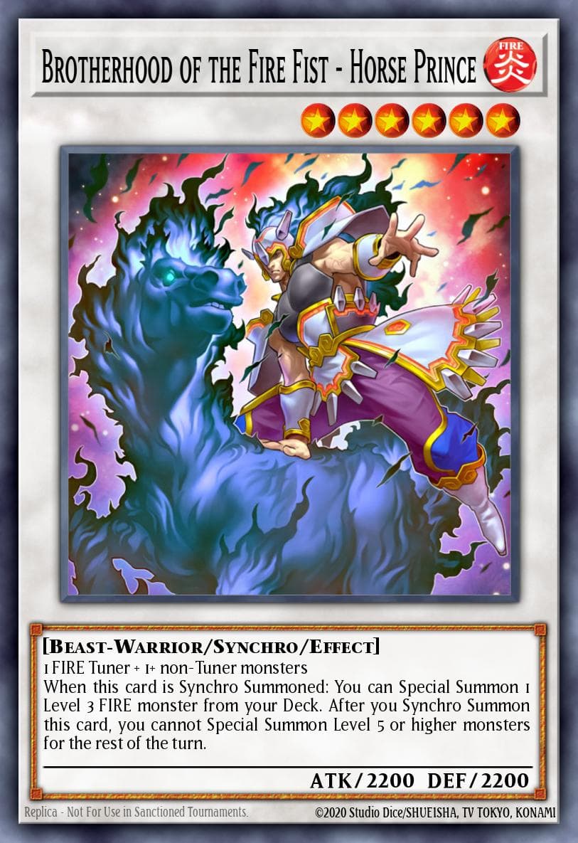 Brotherhood of the Fire Fist - Horse Prince Cosmo Blazer: Special Edition card