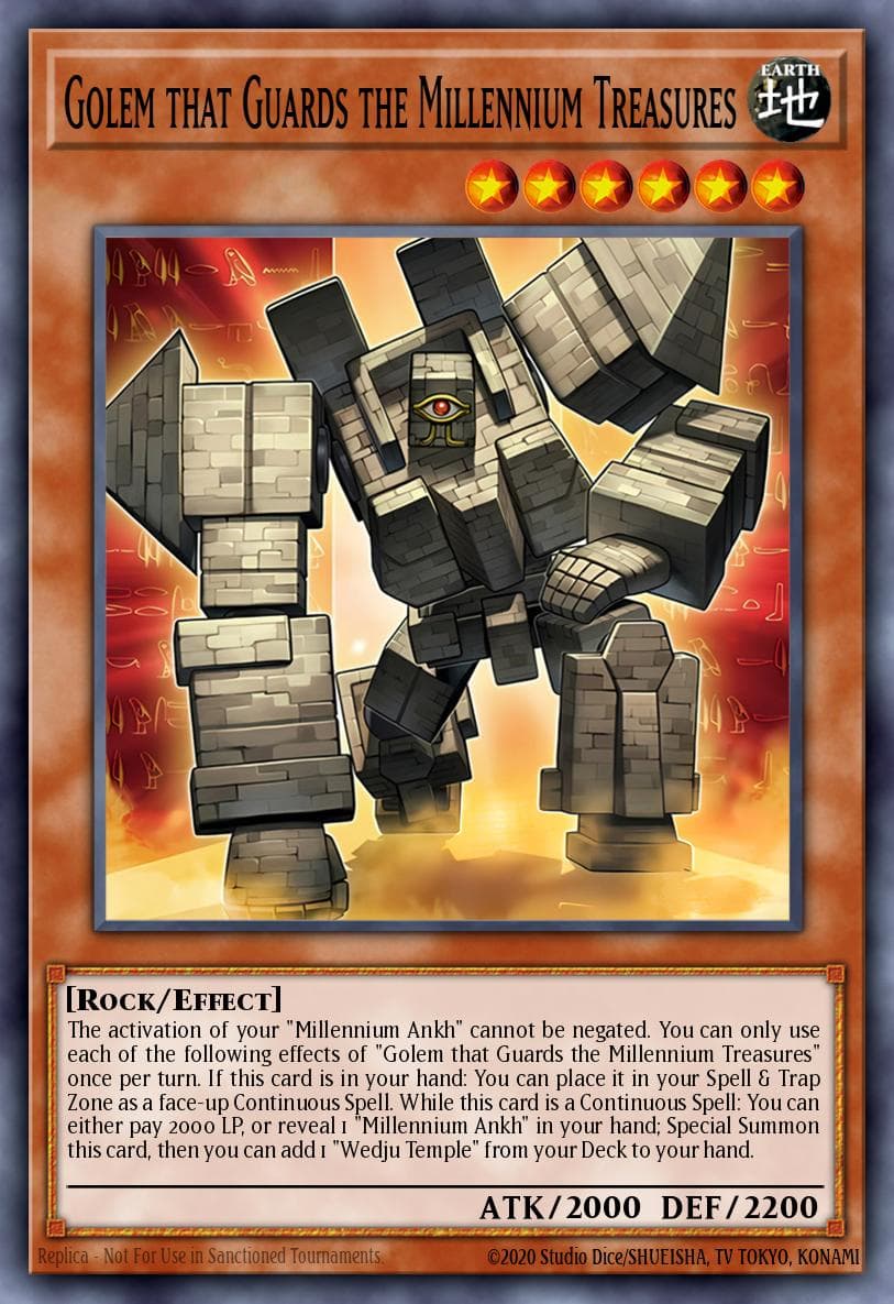 Golem that Guards the Millennium Treasures The Infinite Forbidden card