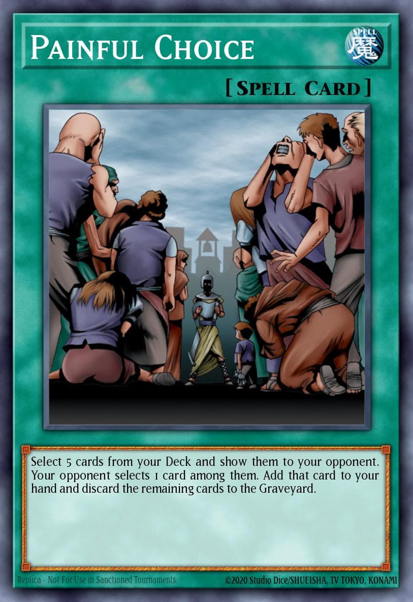 Painful Choice Spell Ruler card