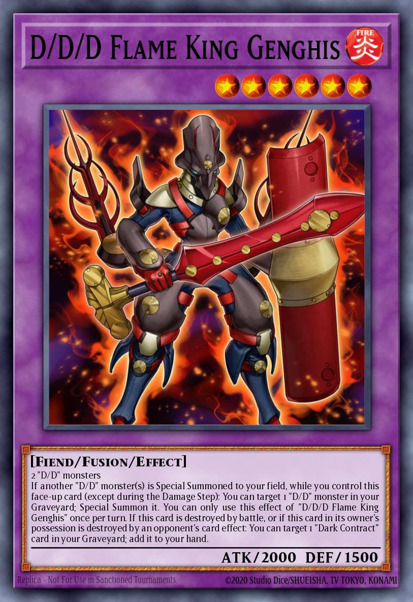 D/D/D Flame King Genghis 2016 Mega-Tins card