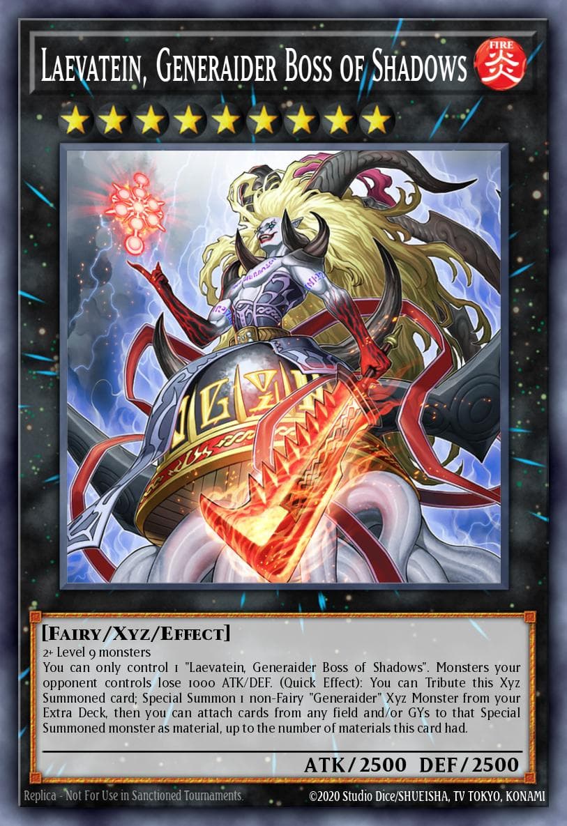 Laevatein, Generaider Boss of Shadows Rarity Collection 5 card